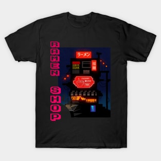 Ramen Shop Japanese Pixel Art T-Shirt